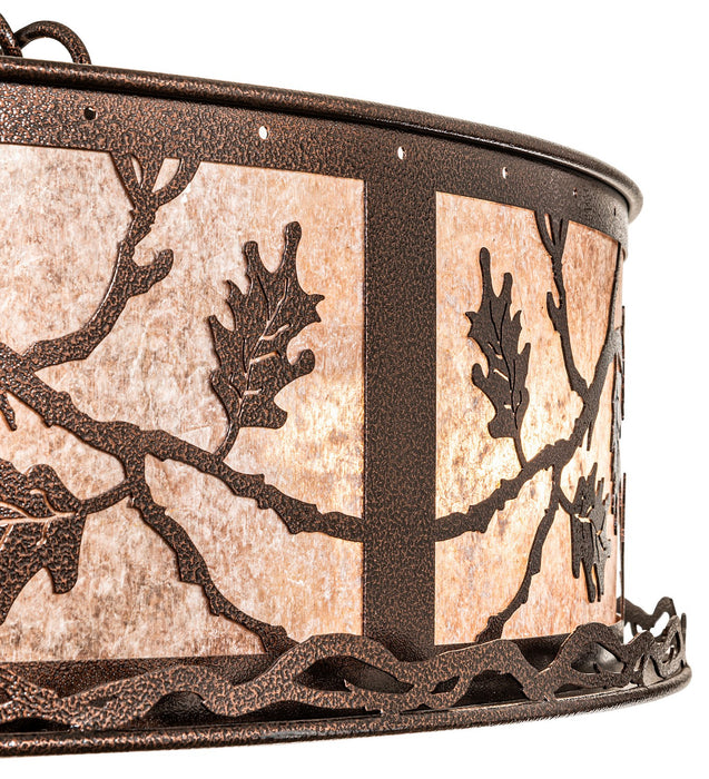 Meyda Tiffany - 273593 - 12 Light Pendant - Oak Leaf - Copper Vein