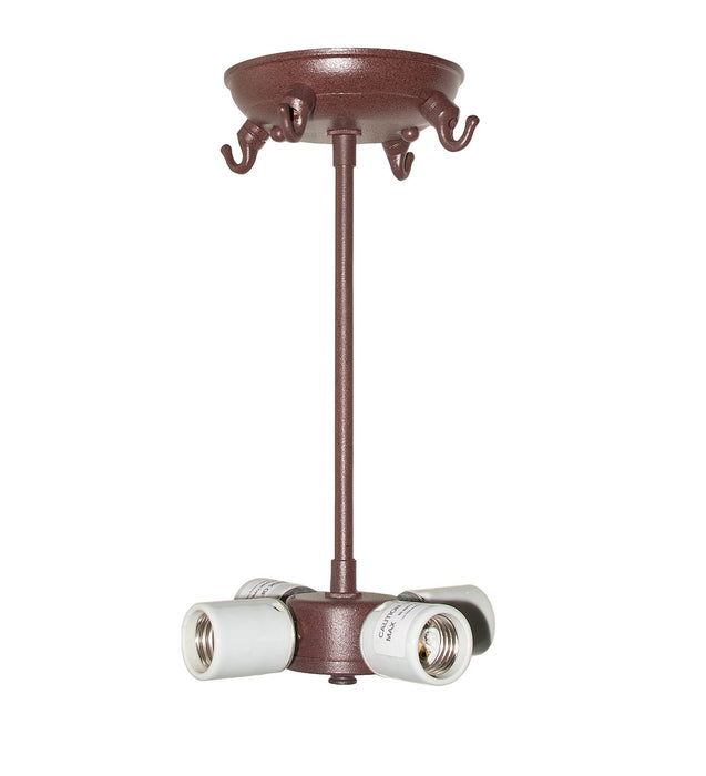 Meyda Tiffany - 274528 - Four Light Semi-Flushmount - Tall Pines - Rust