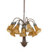 Meyda Tiffany - 276577 - 12 Light Chandelier - Amber Tiffany Pond Lily