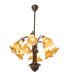 Meyda Tiffany - 276577 - 12 Light Chandelier - Amber Tiffany Pond Lily