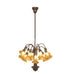 Meyda Tiffany - 276577 - 12 Light Chandelier - Amber Tiffany Pond Lily