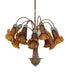 Meyda Tiffany - 276578 - 12 Light Chandelier - Dark Amber Tiffany Pond Lily