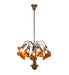 Meyda Tiffany - 276578 - 12 Light Chandelier - Dark Amber Tiffany Pond Lily