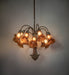 Meyda Tiffany - 276578 - 12 Light Chandelier - Dark Amber Tiffany Pond Lily