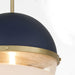 Quorum - 82-12-3280 - One Light Pendant - Blue w/ Aged Brass