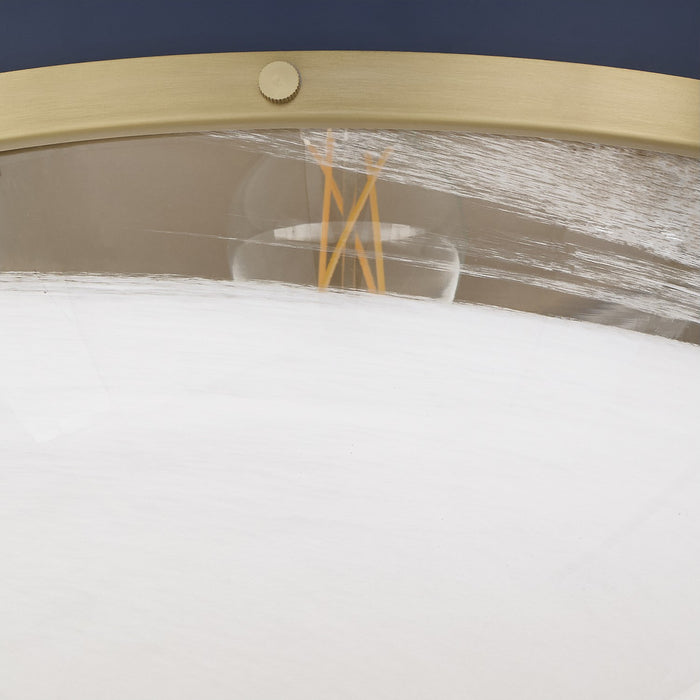 Quorum - 82-12-3280 - One Light Pendant - Blue w/ Aged Brass