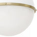 Quorum - 82-14-0880 - One Light Pendant - Studio White w/ Aged Brass