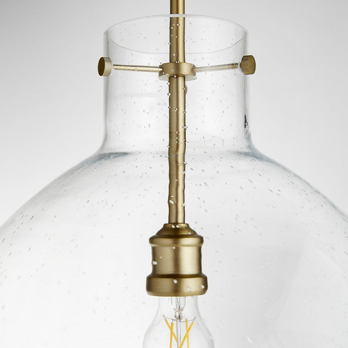 Quorum - 8932-80 - One Light Pendant - Aged Brass