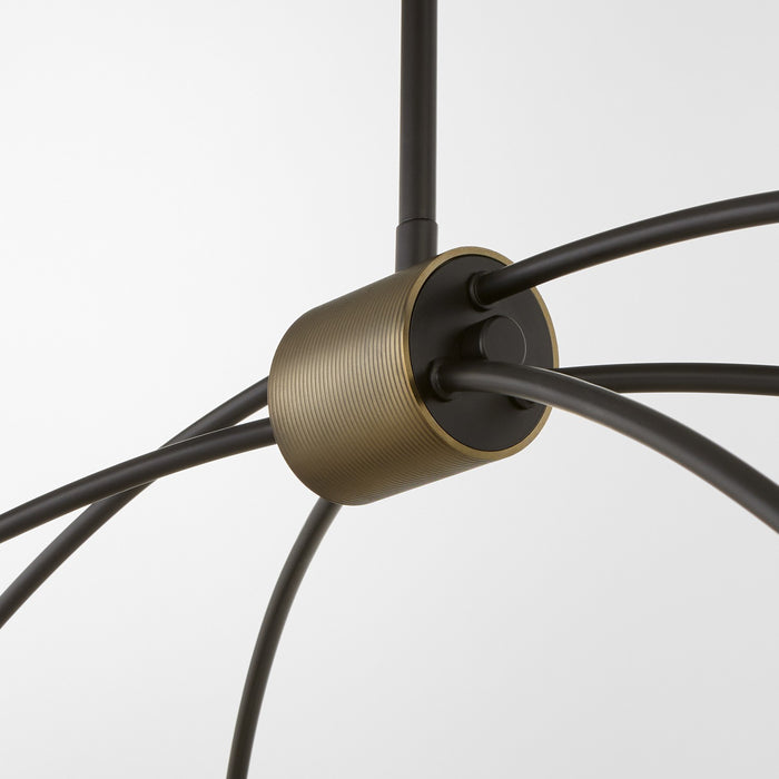 Quorum - 6877-6-59 - Six Light Linear Chandelier - Arpeggio - Matte Black