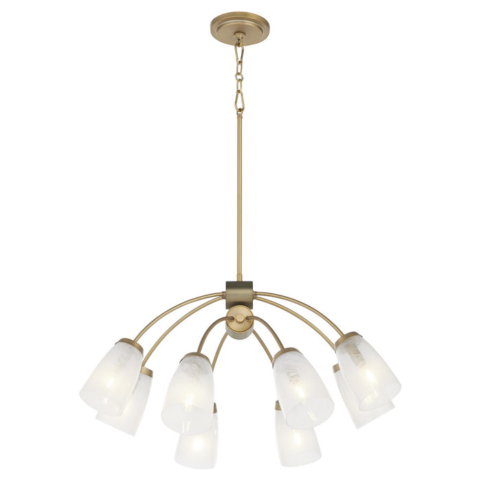 Quorum - 6077-8-80 - Eight Light Chandelier - Arpeggio - Aged Brass
