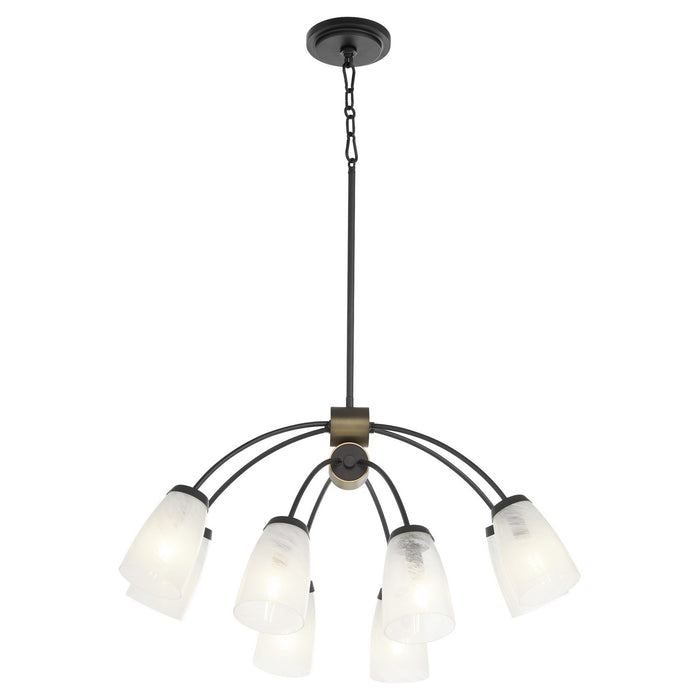 Quorum - 6077-8-59 - Eight Light Chandelier - Arpeggio - Matte Black