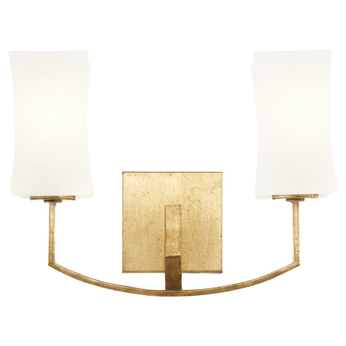 Quorum - 581-2-74 - Two Light Wall Mount - Ayala - Gold Leaf