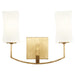 Quorum - 581-2-74 - Two Light Wall Mount - Ayala - Gold Leaf
