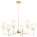 Quorum - 681-6-74 - Six Light Chandelier - Ayala - Gold Leaf