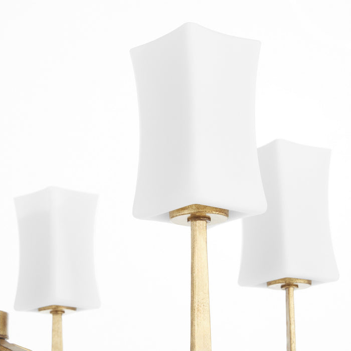 Quorum - 681-6-74 - Six Light Chandelier - Ayala - Gold Leaf