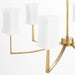 Quorum - 681-6-74 - Six Light Chandelier - Ayala - Gold Leaf