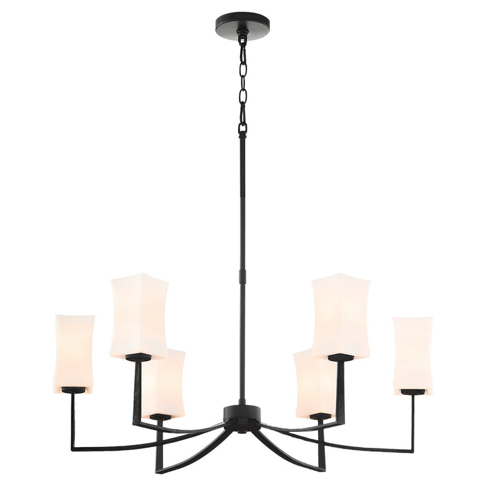 Quorum - 681-6-59 - Six Light Chandelier - Ayala - Matte Black