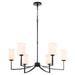 Quorum - 681-6-59 - Six Light Chandelier - Ayala - Matte Black