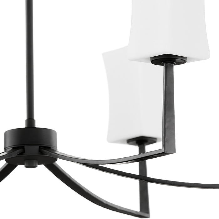 Quorum - 681-6-59 - Six Light Chandelier - Ayala - Matte Black