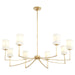 Quorum - 681-8-74 - Eight Light Chandelier - Ayala - Gold Leaf