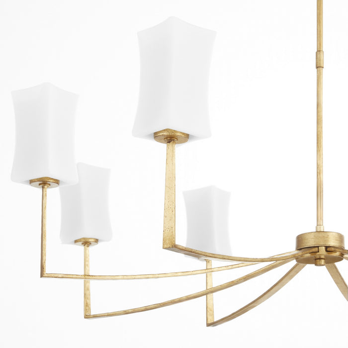Quorum - 681-8-74 - Eight Light Chandelier - Ayala - Gold Leaf