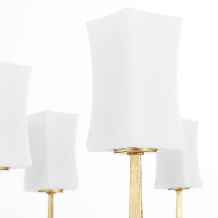 Quorum - 681-8-74 - Eight Light Chandelier - Ayala - Gold Leaf