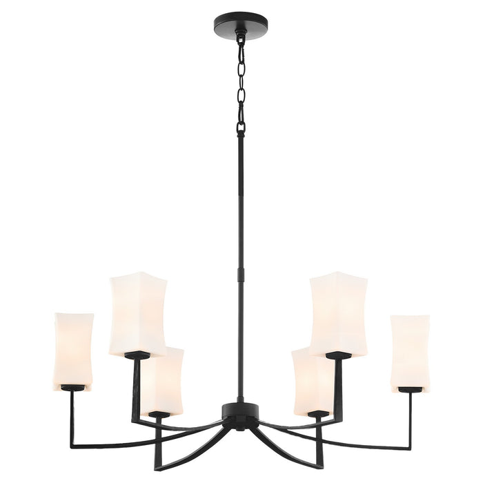 Quorum - 681-8-59 - Eight Light Chandelier - Ayala - Matte Black
