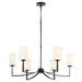 Quorum - 681-8-59 - Eight Light Chandelier - Ayala - Matte Black