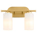 Quorum - 5228-2-80 - Two Light Vanity - Belinder - Aged Brass