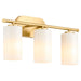 Quorum - 5228-3-80 - Three Light Vanity - Belinder - Aged Brass