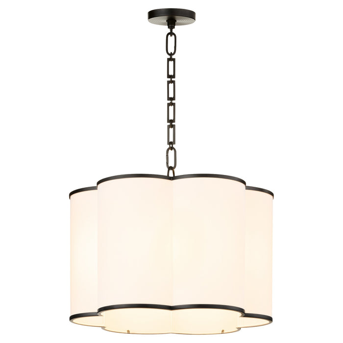 Quorum - 8228-4-59 - Four Light Pendant - Belinder - Matte Black