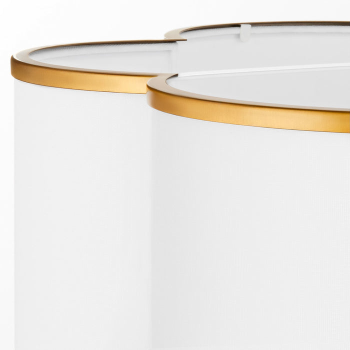 Quorum - 8228-4-47 - Four Light Pendant - Belinder - Non-Lacquered Brass