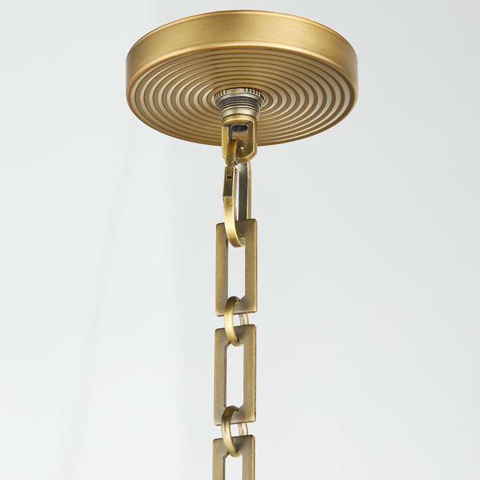 Quorum - 8228-4-47 - Four Light Pendant - Belinder - Non-Lacquered Brass