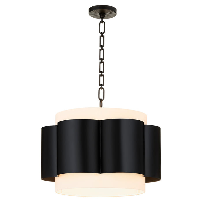 Quorum - 8229-4-59 - Four Light Pendant - Belinder - Matte Black