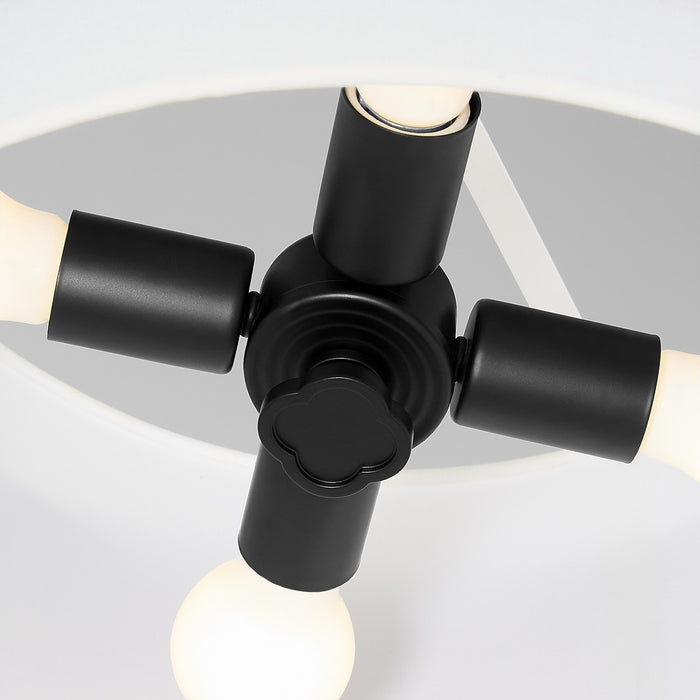 Quorum - 8229-4-59 - Four Light Pendant - Belinder - Matte Black