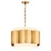 Quorum - 8229-4-47 - Four Light Pendant - Belinder - Non-Lacquered Brass