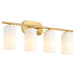 Quorum - 5228-4-80 - Four Light Vanity - Belinder - Aged Brass