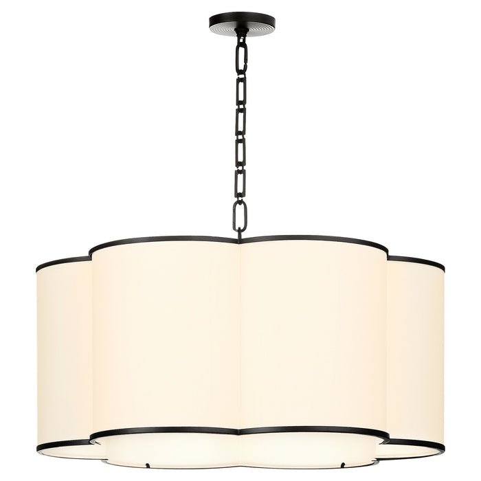 Quorum - 8228-6-59 - Six Light Pendant - Belinder - Matte Black