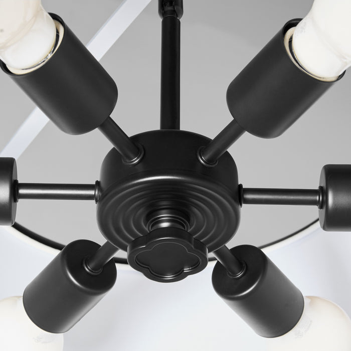Quorum - 8228-6-59 - Six Light Pendant - Belinder - Matte Black