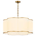 Quorum - 8228-6-47 - Six Light Pendant - Belinder - Non-Lacquered Brass