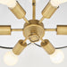 Quorum - 8228-6-47 - Six Light Pendant - Belinder - Non-Lacquered Brass