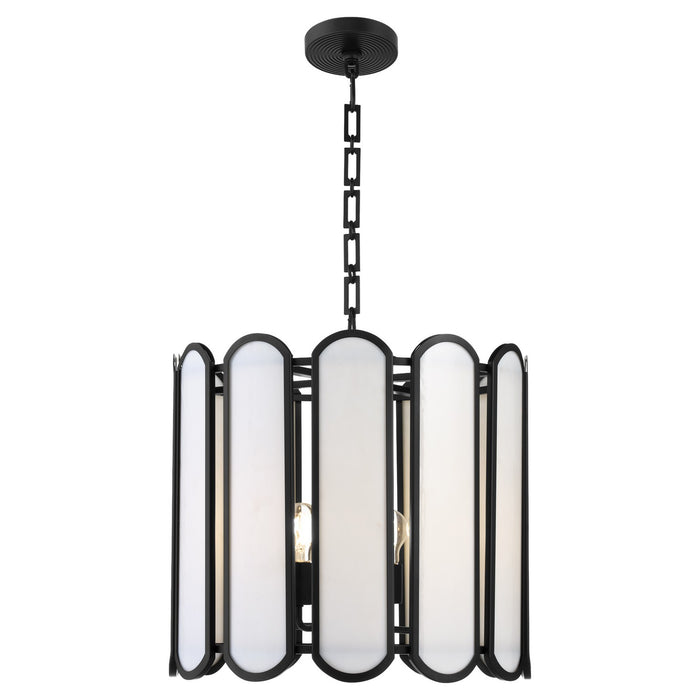 Quorum - 824-4-59 - Four Light Pendant - Belleview - Matte Black