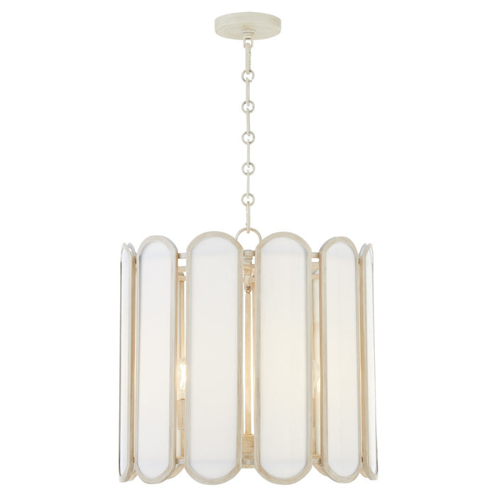 Quorum - 824-4-52 - Four Light Pendant - Belleview - Washed Oak