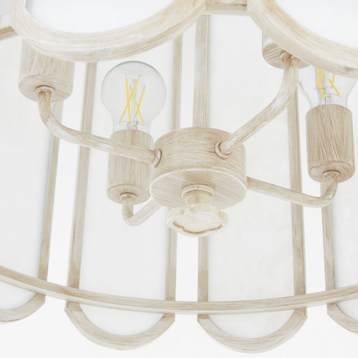 Quorum - 824-4-52 - Four Light Pendant - Belleview - Washed Oak