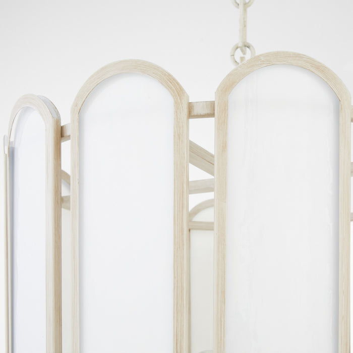 Quorum - 824-4-52 - Four Light Pendant - Belleview - Washed Oak