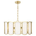 Quorum - 824-5-80 - Five Light Pendant - Belleview - Aged Brass