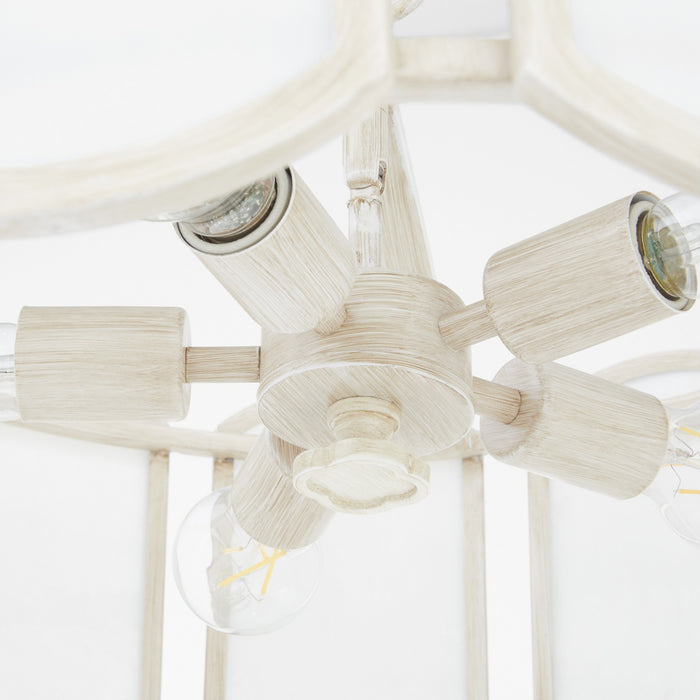 Quorum - 824-5-52 - Five Light Pendant - Belleview - Washed Oak