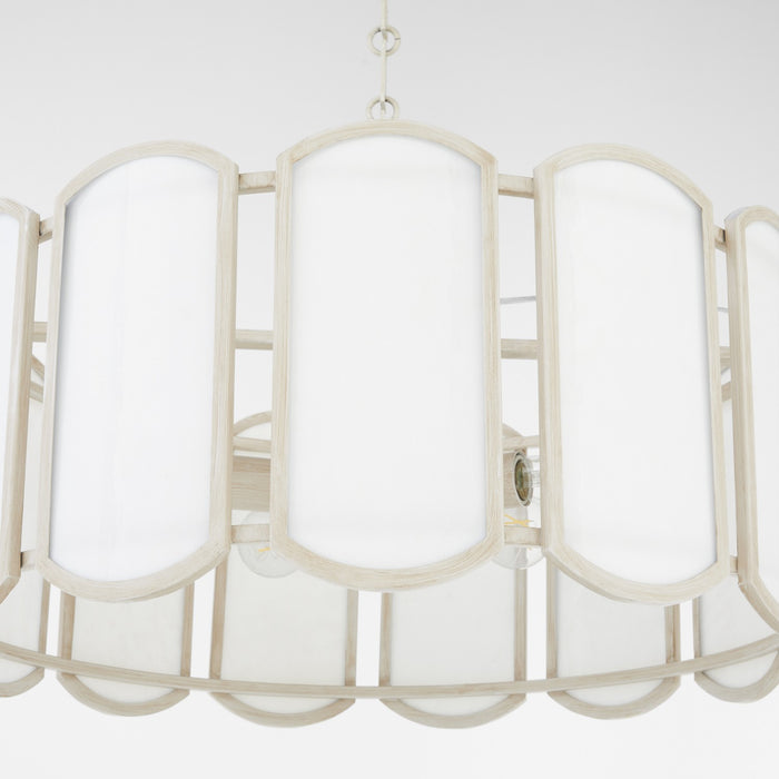 Quorum - 824-5-52 - Five Light Pendant - Belleview - Washed Oak