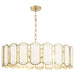 Quorum - 824-8-80 - Eight Light Pendant - Belleview - Aged Brass