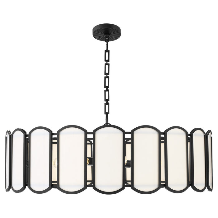 Quorum - 824-8-59 - Eight Light Pendant - Belleview - Matte Black